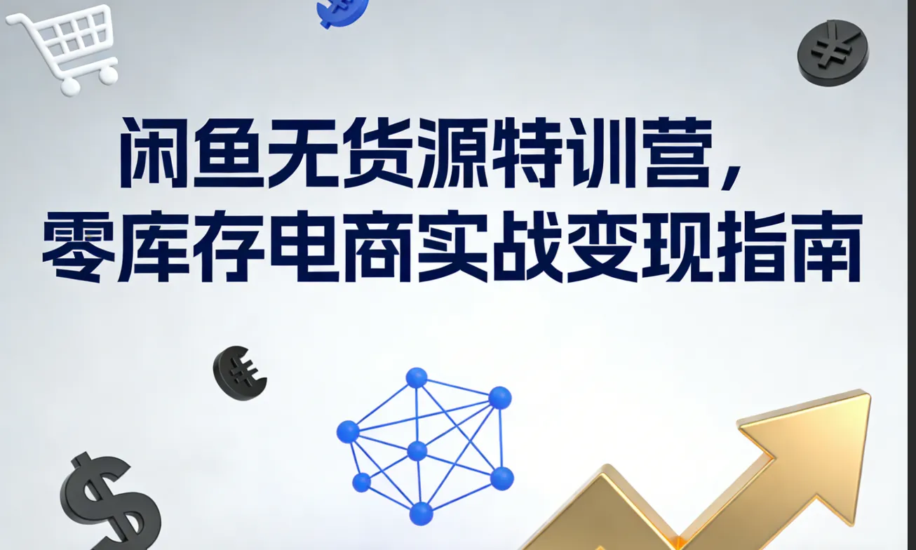 闲鱼无货源特训营，零库存电商实战变现指南