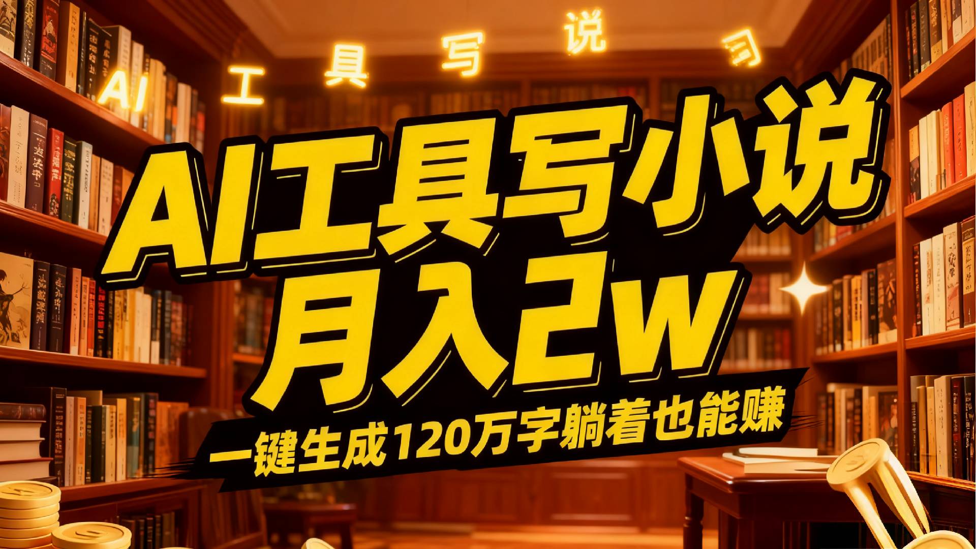 2026年AI工具写小说,一键生成120万字,躺着也能赚,月入2w+ 第1张 2026年AI工具写小说,一键生成120万字,躺着也能赚,月入2w+ 第1张