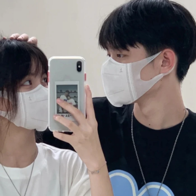 情侣头像一男一女情头真人 真人ins风情侣头像高级质感