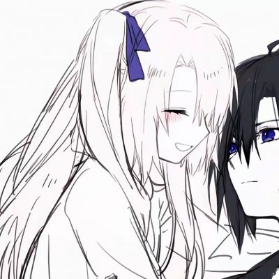 唯美好看的情侣动漫可爱图片 动漫情侣头像一左一右超甜高清