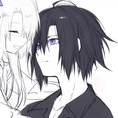 唯美好看的情侣动漫可爱图片 动漫情侣头像一左一右超甜高清