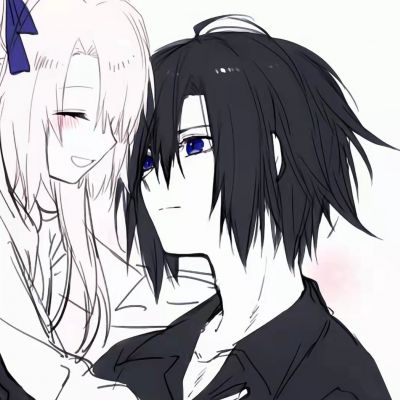 唯美好看的情侣动漫可爱图片 动漫情侣头像一左一右超甜高清