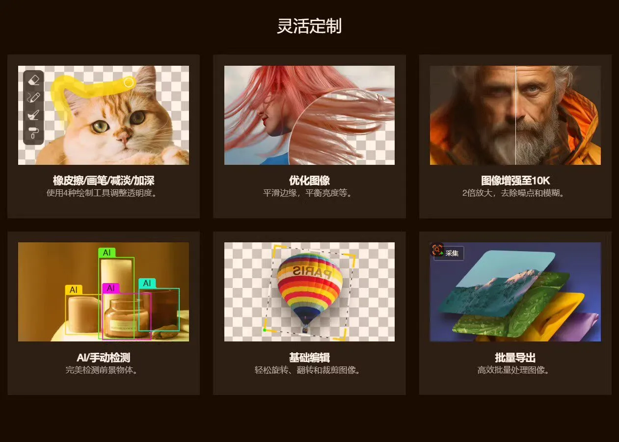 智能抠图 Matting2.6 一键快速抠图 PS 修图影楼设计 AI 抠图工具 智能抠图 Matting2.6 一键快速抠图 PS 修图影楼设计 AI 抠图工具