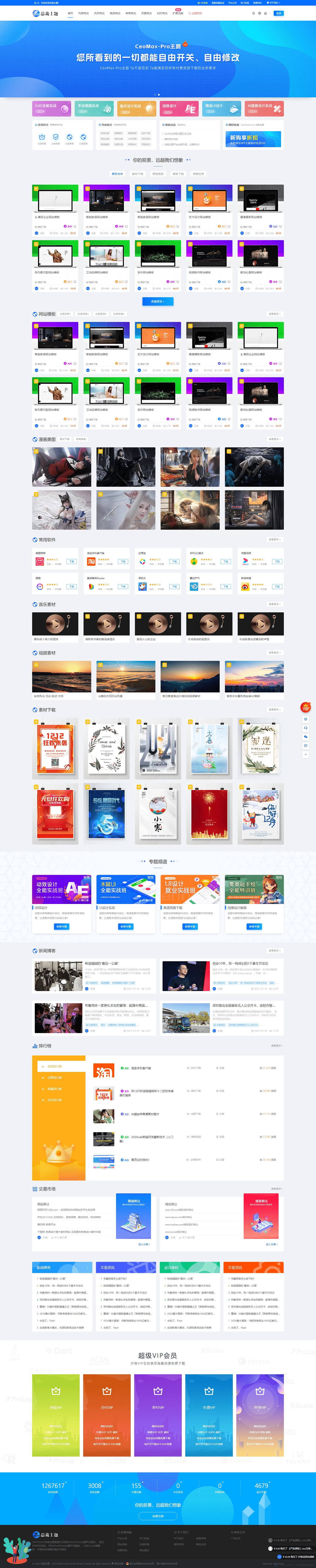 WordPress 资源展示型下载类主题 CeoMax-Pro v7.6 开心版 第1张