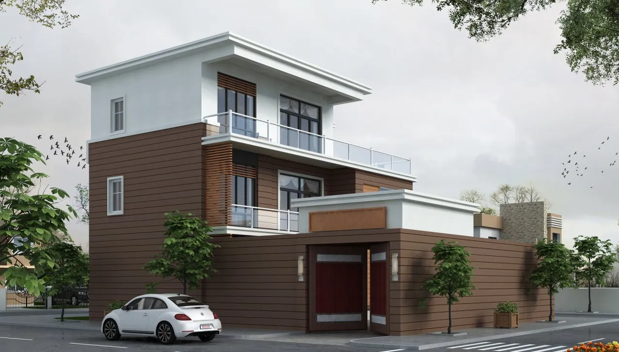 2026农村自建房别墅设计素材合集，有cad图和渲染效果图