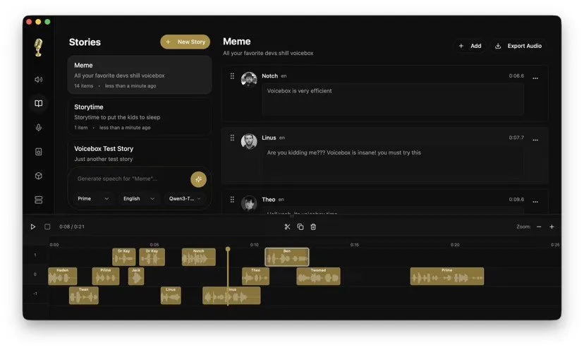 VoiceBox  3秒语音克隆 本地全能合成神器