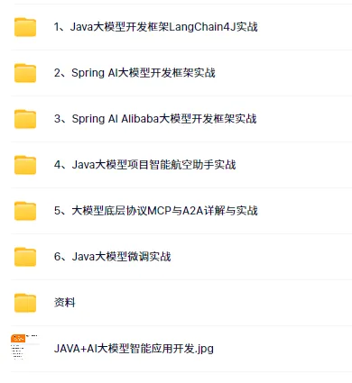 【完结】JAVA+AI大模型智能应用开发实战