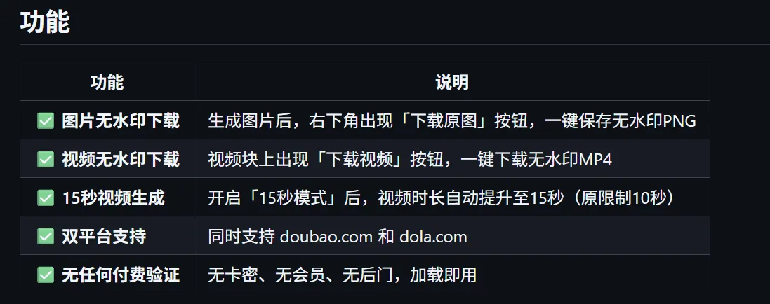 豆包生成15秒视频——浏览器插件