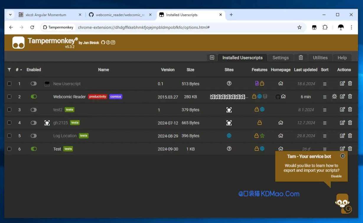 篡改猴_v5.0.0_Tampermonkey,强大的脚本管理器 图1 篡改猴_v5.0.0_Tampermonkey,强大的脚本管理器 图1