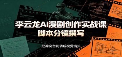 李云龙AI漫剧创作实战课:角色人设还原,脚本分镜撰写,AI漫剧成片完整制作教学-颜夕资源网-第23张图片 李云龙AI漫剧创作实战课:角色人设还原,脚本分镜撰写,AI漫剧成片完整制作教学