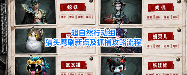 超自然行动组猫头鹰刷新点位与抓捕流程详解
