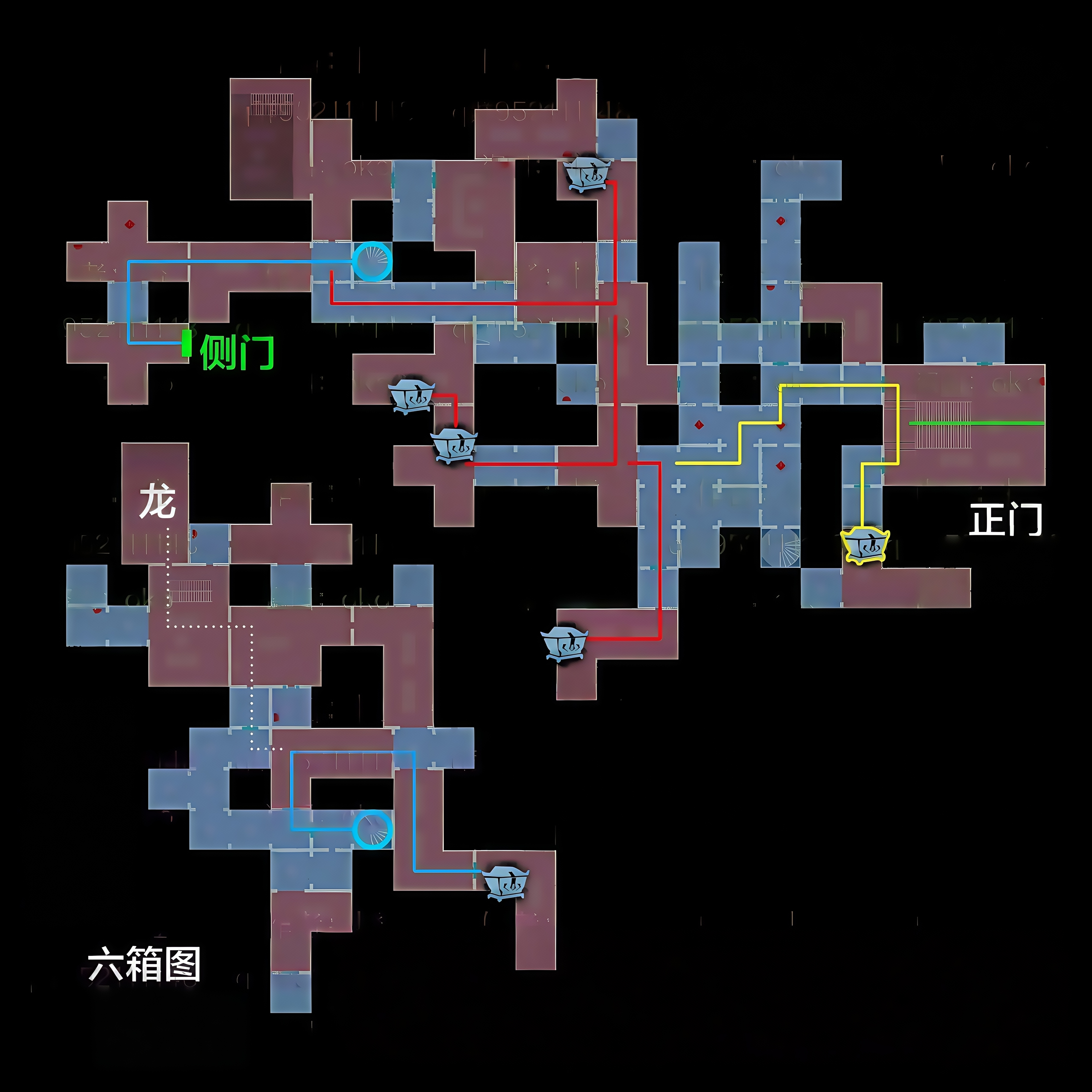 超自然行动组:精绝古城极限┳型地图小抄完整版 右 上有路 ┿