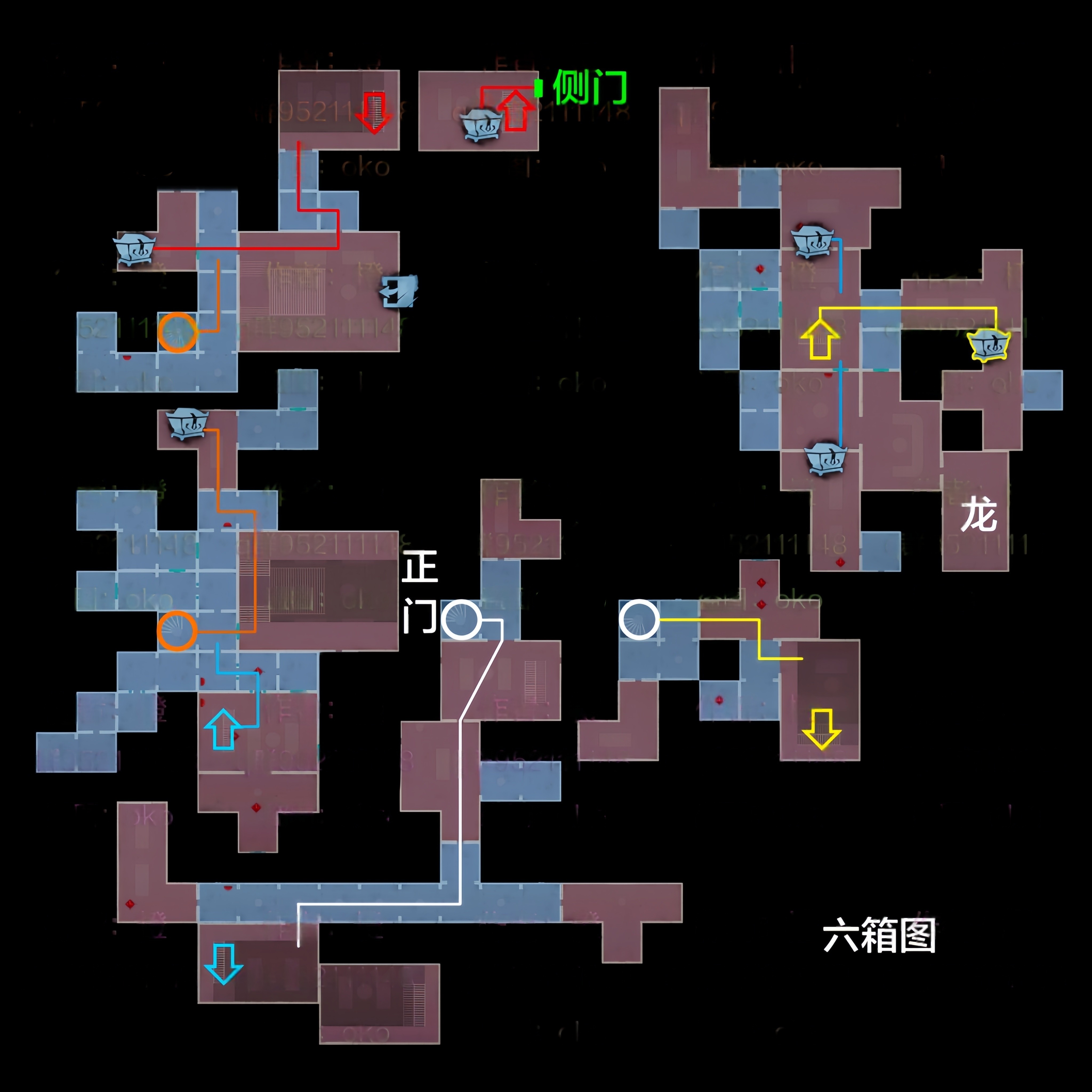 超自然行动组:精绝古城极限▃型地图小抄合集 右上 有棺 无路