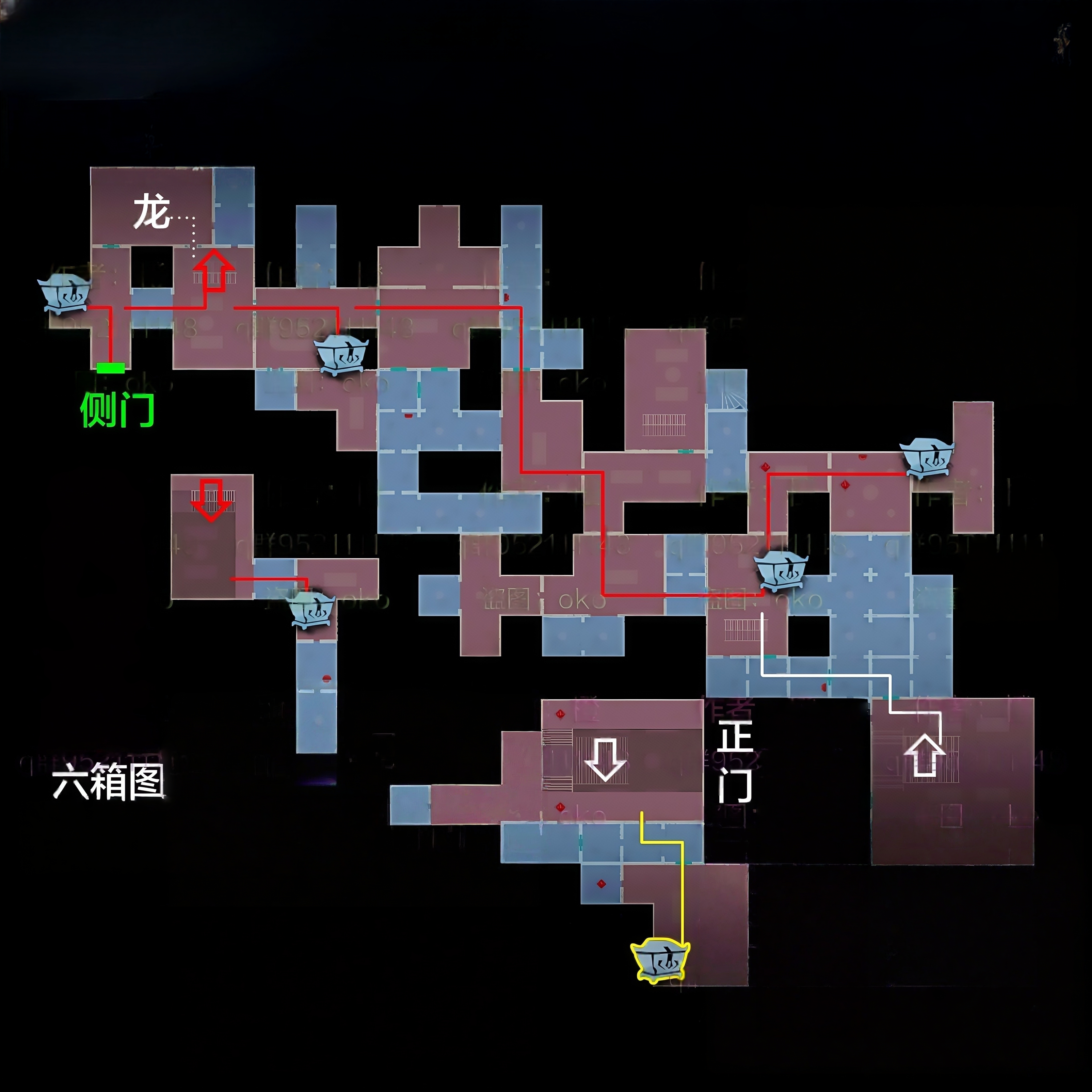 超自然行动组：精绝古城极限┫型地图路线图鉴 下 左棺
