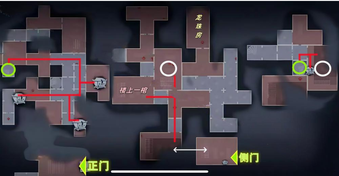 超自然行动组:精绝古城极限▃型地图小抄合集 右 偏下 有棺 无路