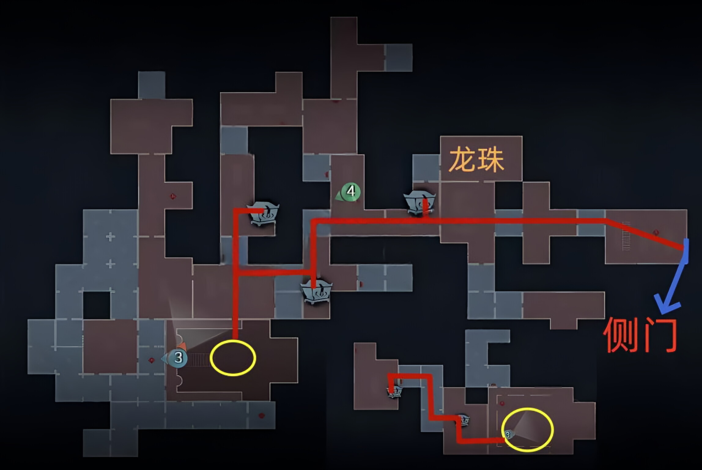 超自然行动组：精绝古城困难▃型地图小抄完整梳理 右下 左上路
