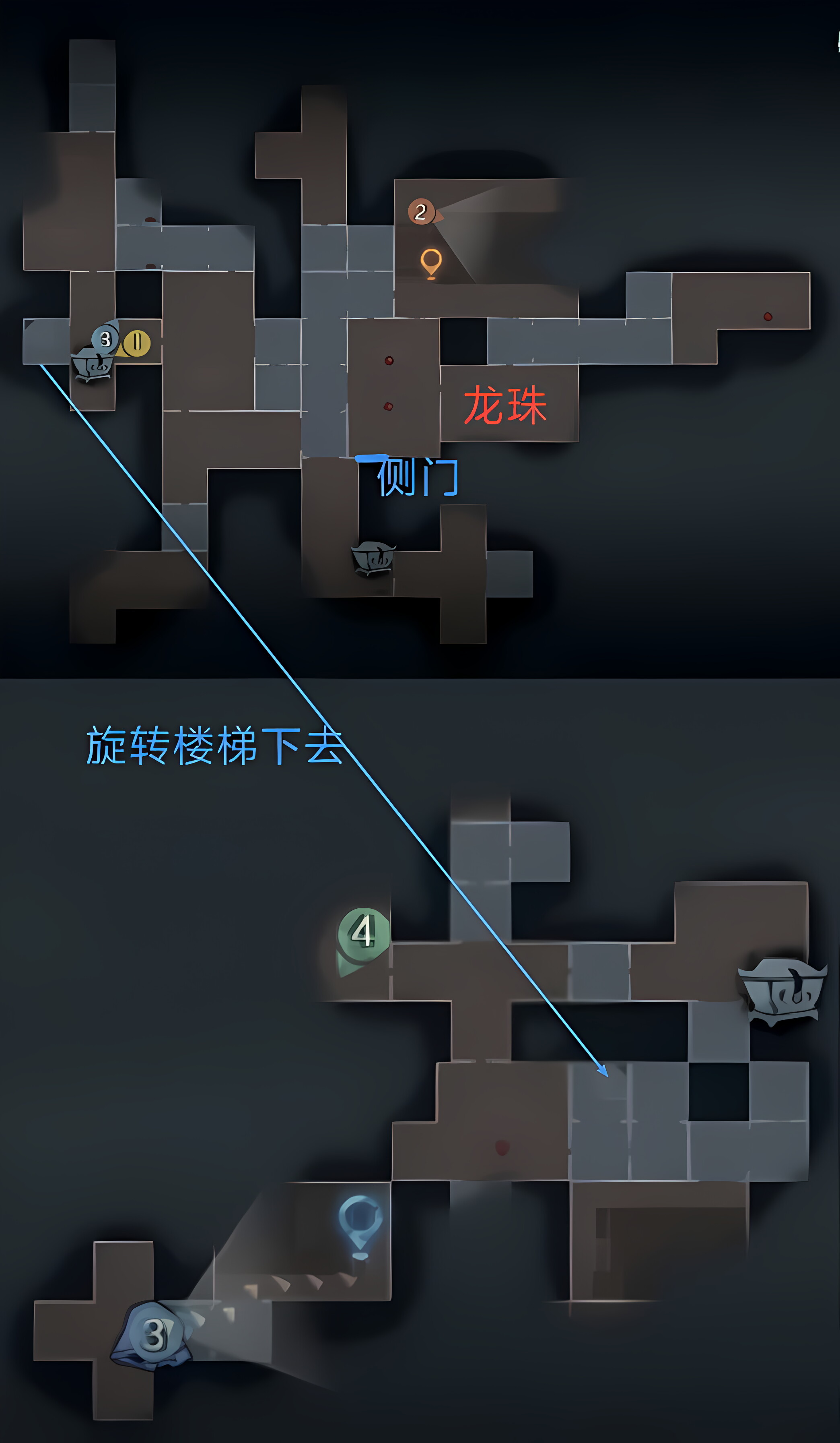 超自然行动组:精绝古城困难▍型地图小抄整理 下左 多路