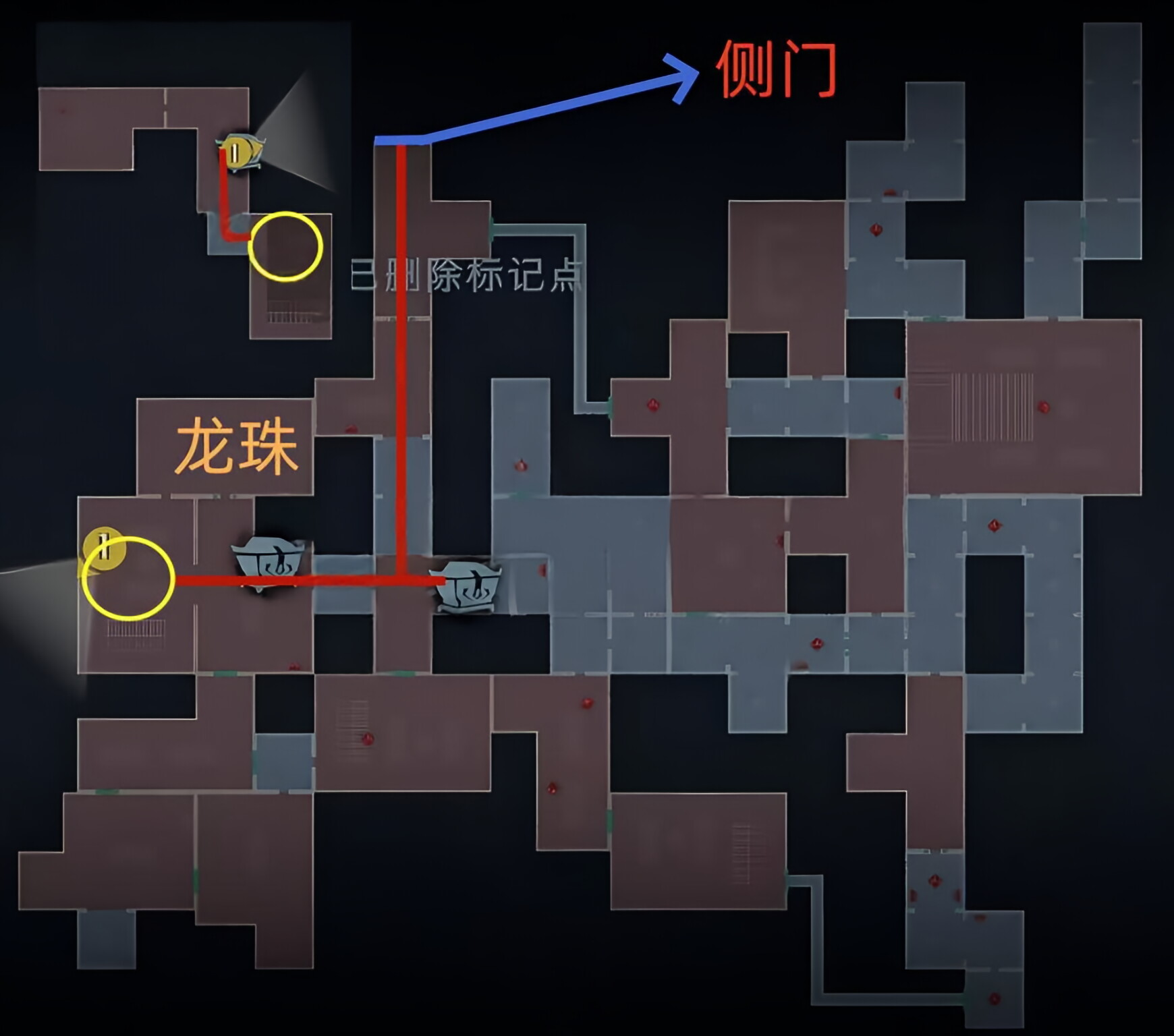 超自然行动组：精绝古城困难┣型地图小抄速查 上 下有路