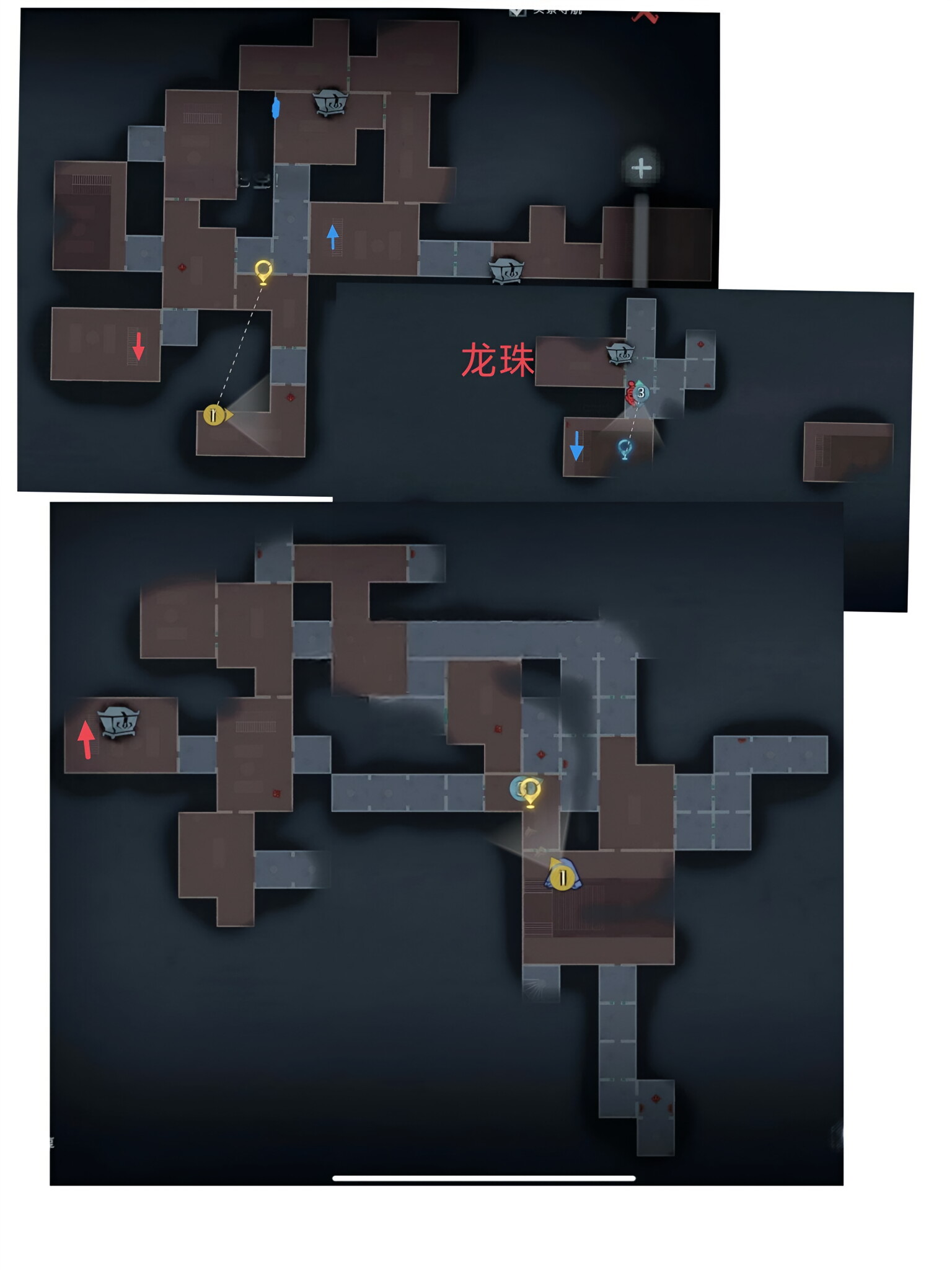 超自然行动组:精绝古城困难┏型地图小抄完整版 左上(胖)有棺 下路白