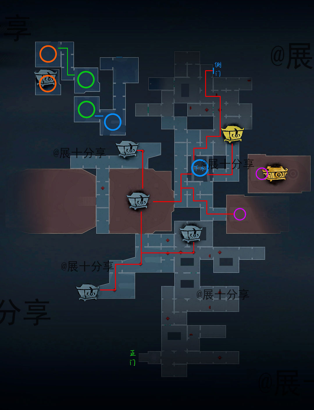 超自然行动组昆仑秘境极限侧门在【右】全地图小抄汇总