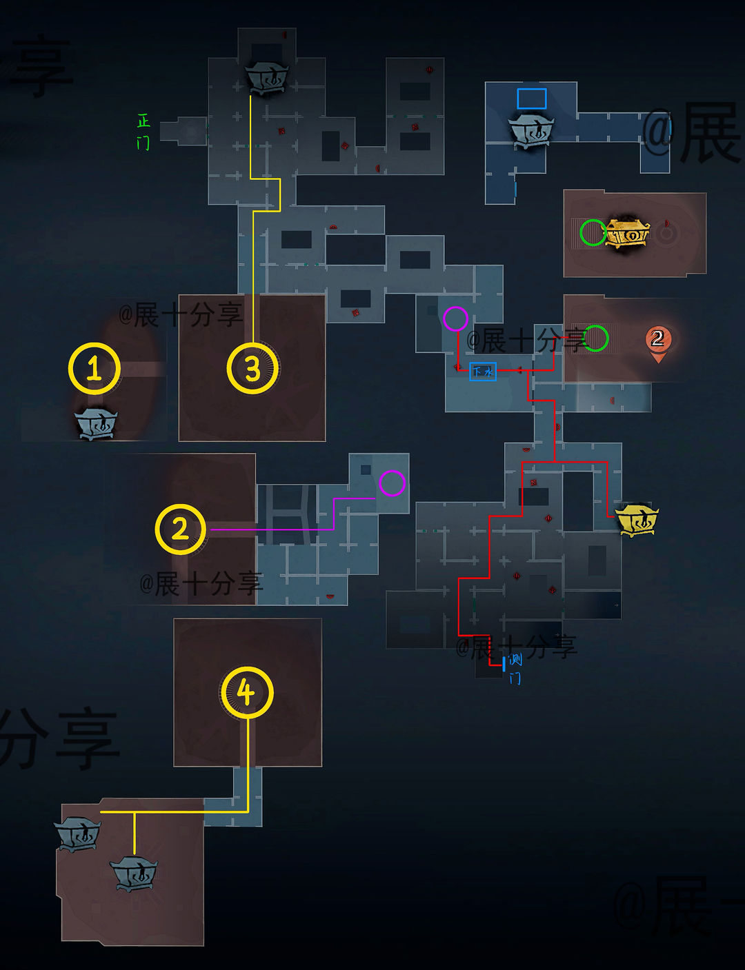 超自然行动组昆仑秘境极限侧门在【右】全地图小抄汇总
