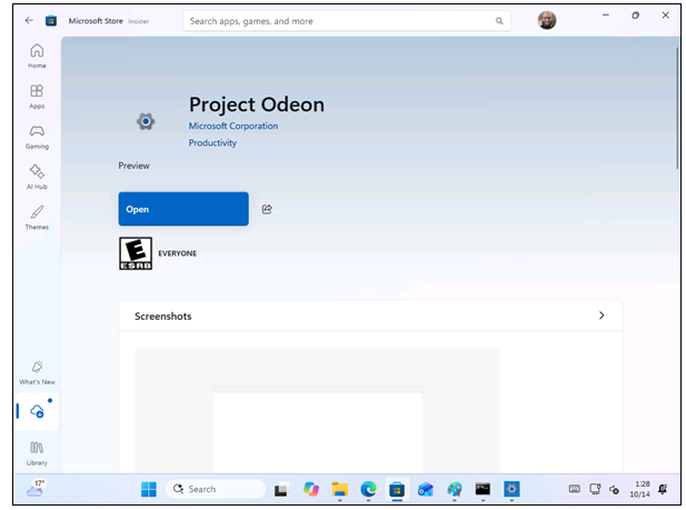 微软测试代号 Project Odeon 的应用,Windows 控制面板退场或提速