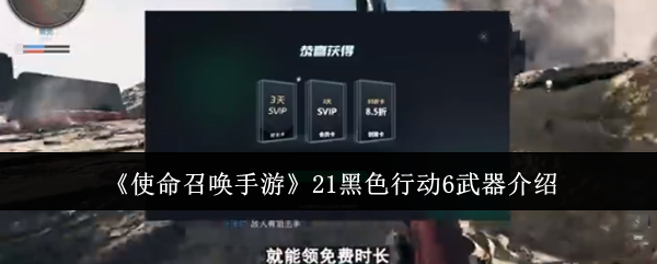 使命召唤21黑色行动6武器推荐
