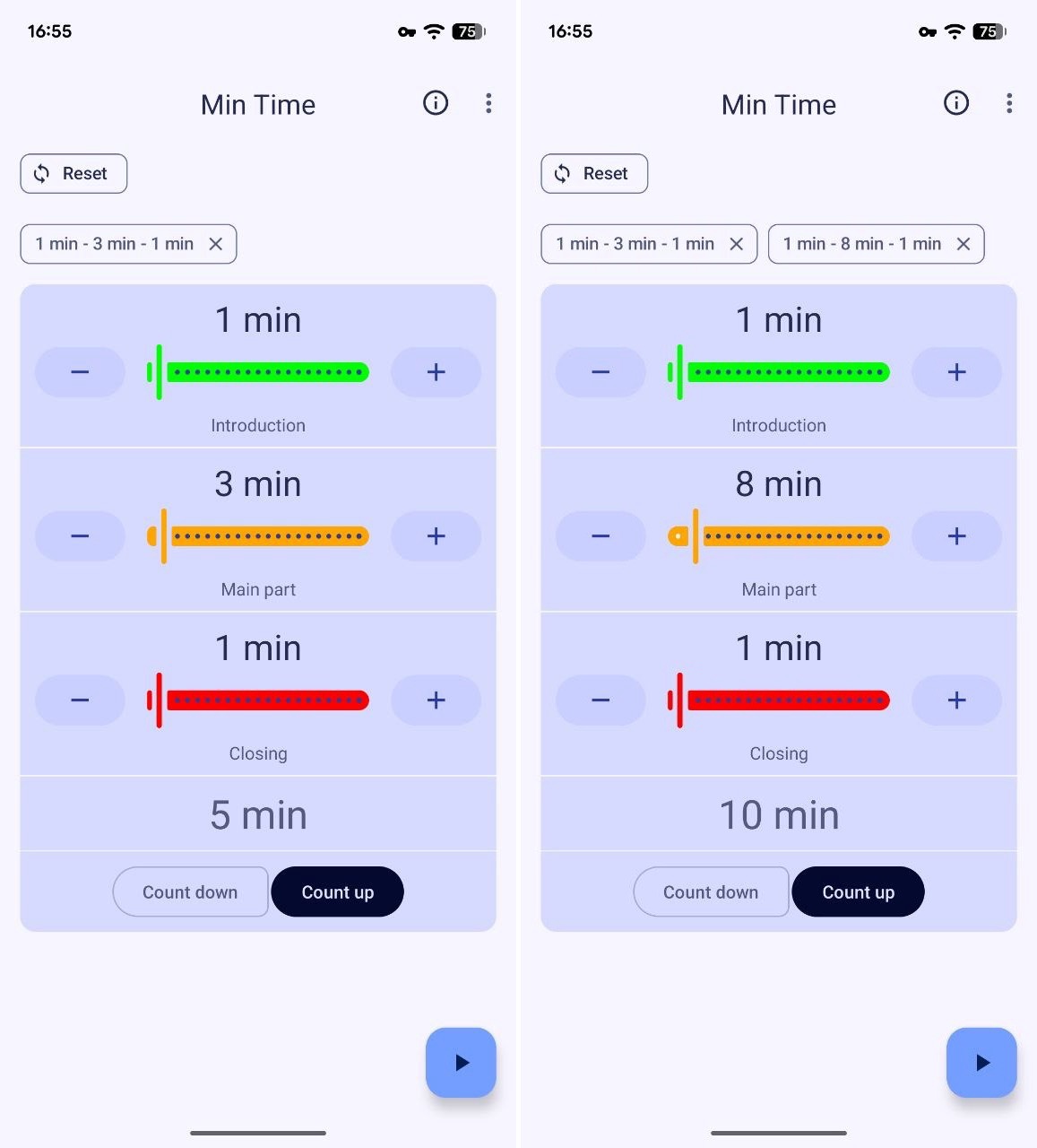 Min Time 方案保存
