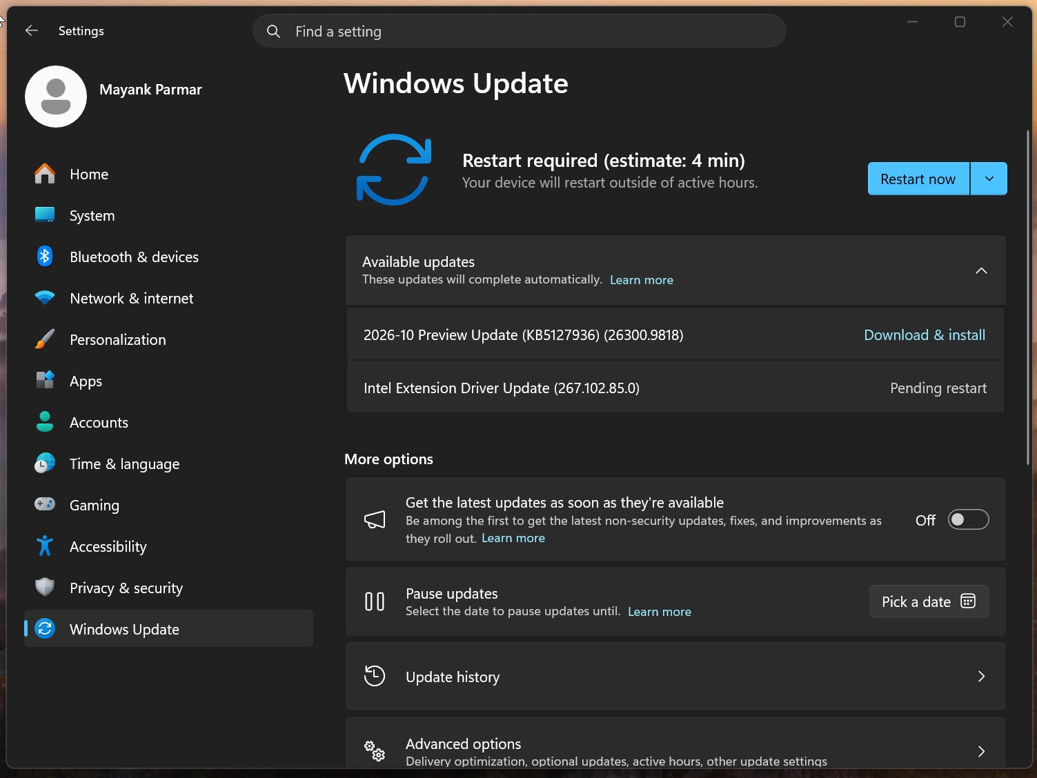 2026-10 Preview Update (KB5127936) (26300.9818)