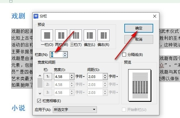 WPS文字怎么设置双栏排版