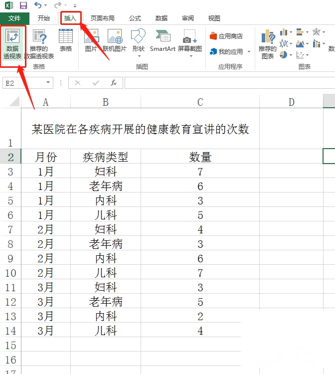 Excel怎么创建数据透视表