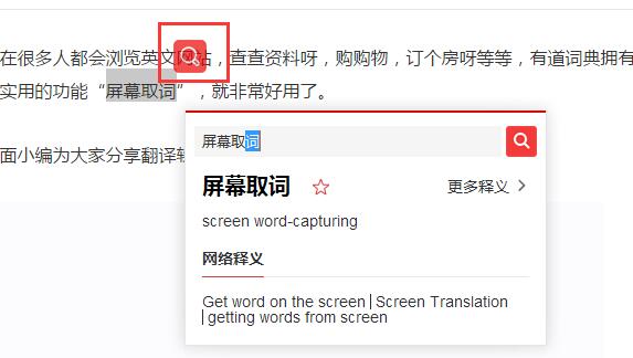 有道词典怎么开启屏幕取词