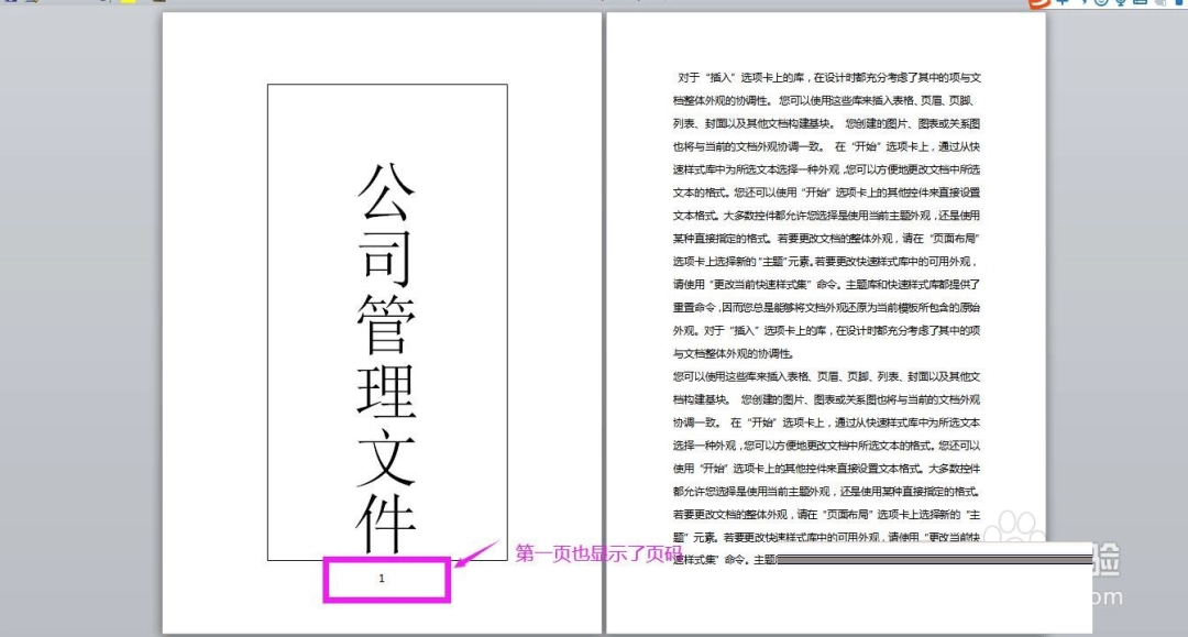 Word怎么设置页码从第二页起
