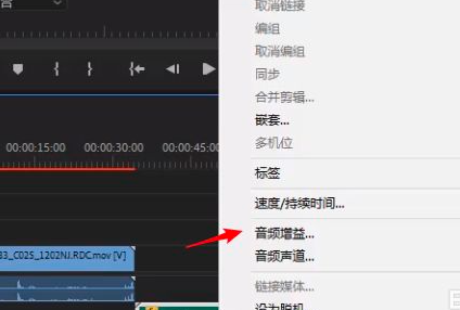 Premiere怎么调整音频音量